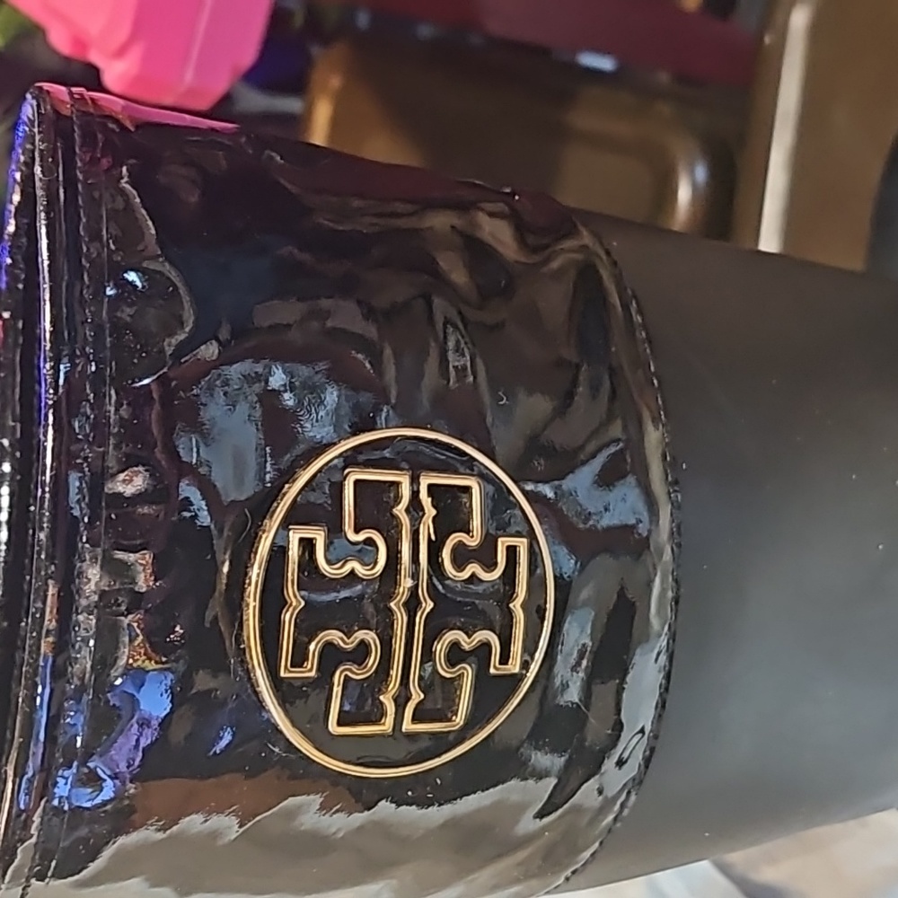 Tory Burch knee high rain boots size 9